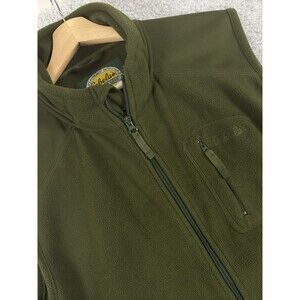 Cabelas Vest Mens Medium Sleeveless Lightweight Zip Pockets Outdoor Green Size M